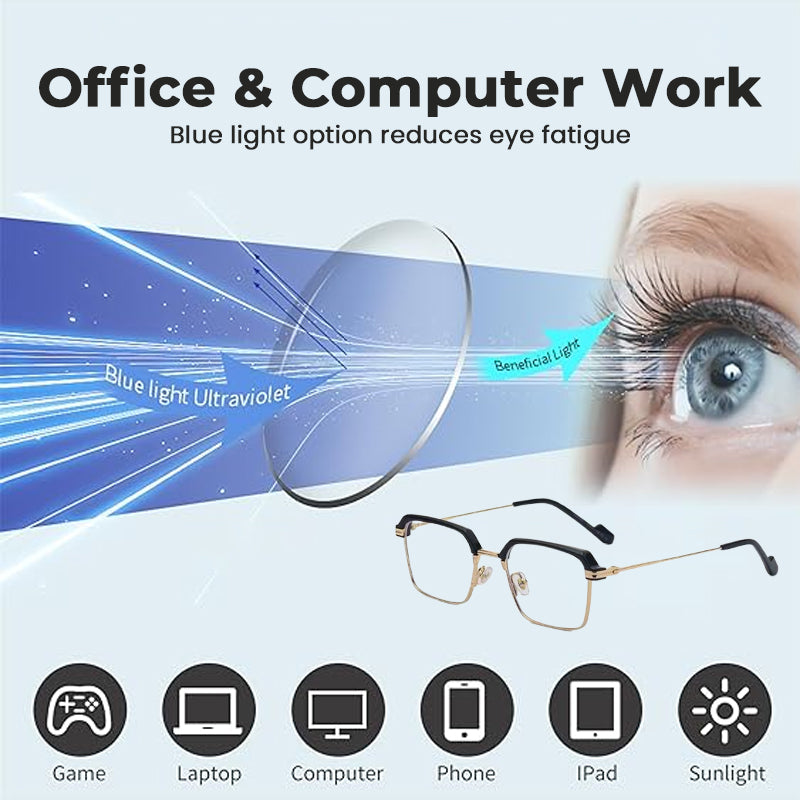 👓Photochromic Glasses – Auto Darkening, UV400 &amp; Blue Light Blocking