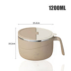 💕304 Stainless Steel Multi-Purpose Anti-Scald Large-Capacity Instant Noodle Bowl Set