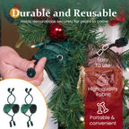 🎀 Reusable Soft Fabric Banister Garland Ties – Scratch‑Free Holiday Stair Decoration