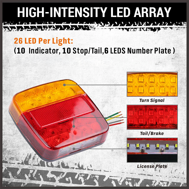 📢📢LAST DAY SALE 50% OFF🔥LED Dual-color Square Lights For Trucks And Vans