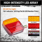 📢📢LAST DAY SALE 50% OFF🔥LED Dual-color Square Lights For Trucks And Vans
