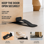 🚪 Discreet Multifunctional Door Stop ✨ Anti‑Pinch Safety Guard for Babies