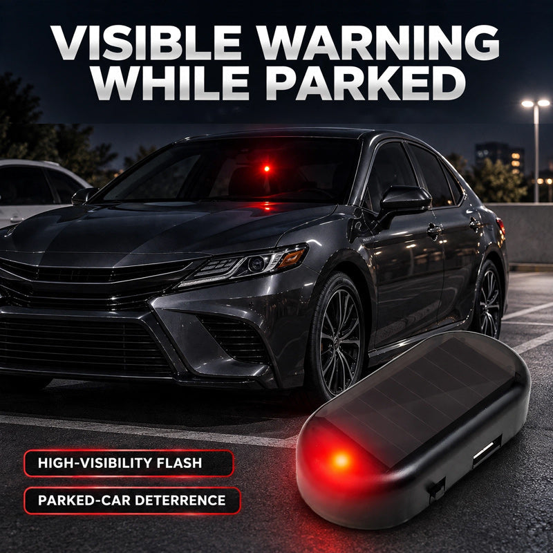☀️ Solar Fake Car Security Light — Stop Thieves From Targeting Your Parked Car!