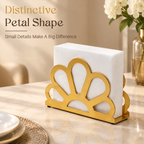 🌼 Floral Semi-Circular Napkin Holder – Stylish Dining Table Accessory!