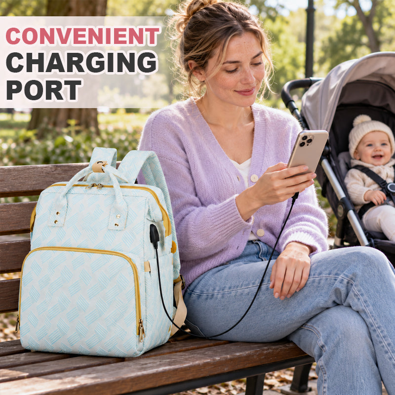 👶 Foldable Baby Station Diaper Backpack | On-the-Go Parent Essential
