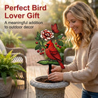 🐦Cardinal Art Garden Stake💖