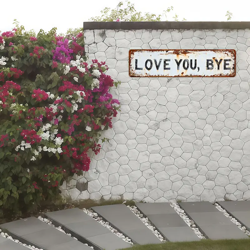 🏡LOVE YOU, BYE – Vintage Metal Wall Sign