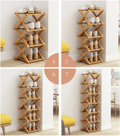 The 9-Tier No-Assembly Bamboo Rack!🌿👟