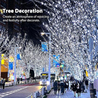 💛 3‑Tone Christmas Fairy Lights, Flexible Bendable Wire For Tree, Garland & Staircase Decor