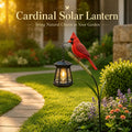 🐦Solar Cardinal Garden Lantern