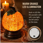 🔥Last Day 50% OFF - 🎃🍂Glitter Lighted Pumpkin Snow Globe