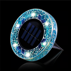 📢📢LAST DAY SALE 50% OFF⚡50K+ SOLD!💎🌟Solara™ Solar Outdoor Mosaic Disk Lights – Waterproof Decorative LED Pathway Garden Lights, Auto-On at Dusk, No Wiring Needed