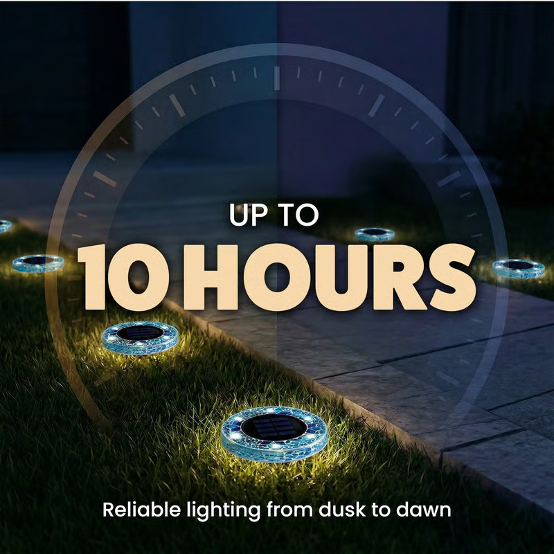 📢📢LAST DAY SALE 50% OFF⚡50K+ SOLD!💎🌟Solara™ Solar Outdoor Mosaic Disk Lights – Waterproof Decorative LED Pathway Garden Lights, Auto-On at Dusk, No Wiring Needed