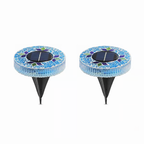 📢📢LAST DAY SALE 50% OFF⚡50K+ SOLD!💎🌟Solara™ Solar Outdoor Mosaic Disk Lights – Waterproof Decorative LED Pathway Garden Lights, Auto-On at Dusk, No Wiring Needed