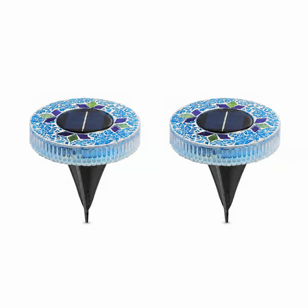 📢📢LAST DAY SALE 50% OFF⚡50K+ SOLD!💎🌟Solara™ Solar Outdoor Mosaic Disk Lights – Waterproof Decorative LED Pathway Garden Lights, Auto-On at Dusk, No Wiring Needed
