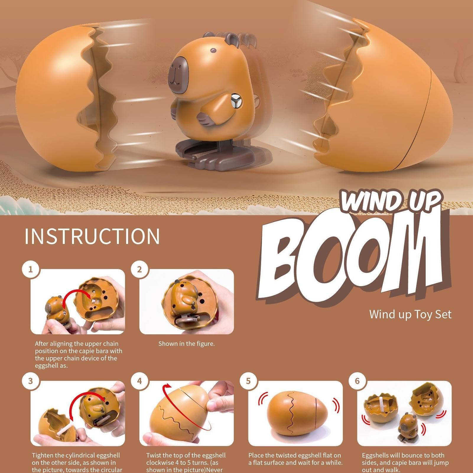 🎁2026 Easter's Latest Gift: Wind-Up Animal Hatching Surprise Egg 🐣