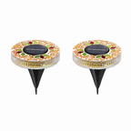 📢📢LAST DAY SALE 50% OFF⚡50K+ SOLD!💎🌟Solara™ Solar Outdoor Mosaic Disk Lights – Waterproof Decorative LED Pathway Garden Lights, Auto-On at Dusk, No Wiring Needed