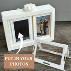 Rotating Mini Photo Album Frame – Flip Display for Instant Photos & Photo Cards📸