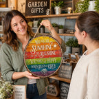 🌈☀️ You Are My Sunshine Rainbow Round Sign
