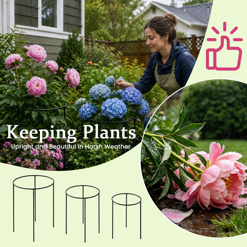 🌸🌿Round Plant Support Frame – Garden Stem Support Ring