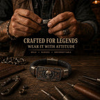 🤘Old Fuckers Club Braided Leather Bracelet - Too Old To Care