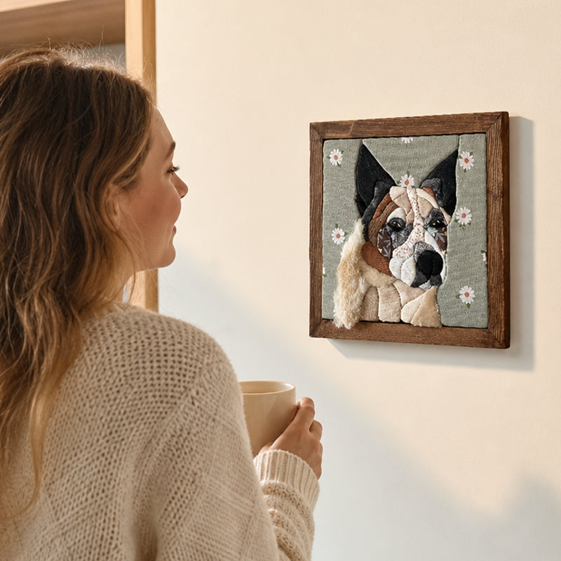 🐱🐶🖼️DIY Animal Needle-Free Patchwork Art Kit