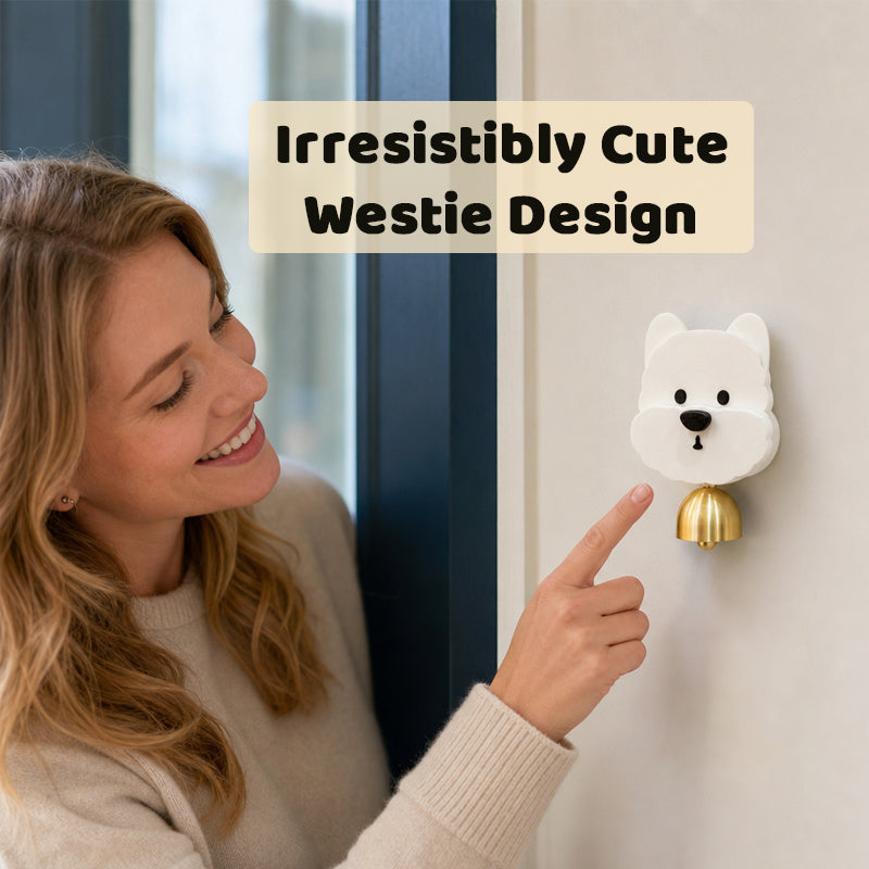 🐶 Cute West Highland White Terrier Adhesive Doorbell & Fridge Magnet