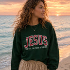 Christian Sweatshirt JE Hoodie Faith Sweatshirt - The Way, The Truth & The Life✝️