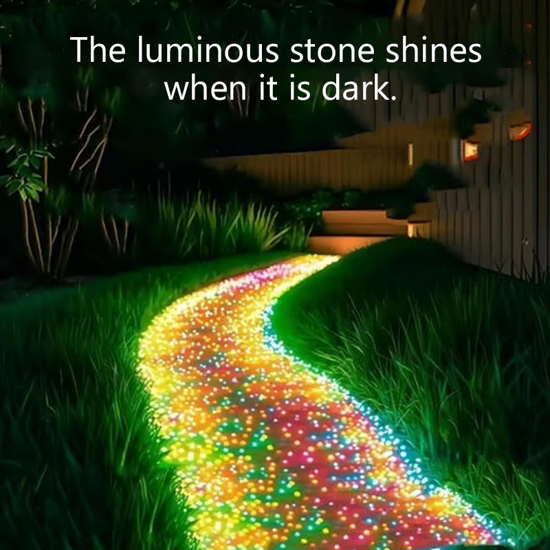 💥Glow-in-the-dark Rocks: illuminate your exterior with an enchanting glow!