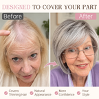 ✨ Natural-Looking Hair Topper – Invisible Volume Booster for Thinning Hair!