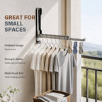 🧺 Space‑Saving Foldable Behind‑Door Hanging Storage Holder