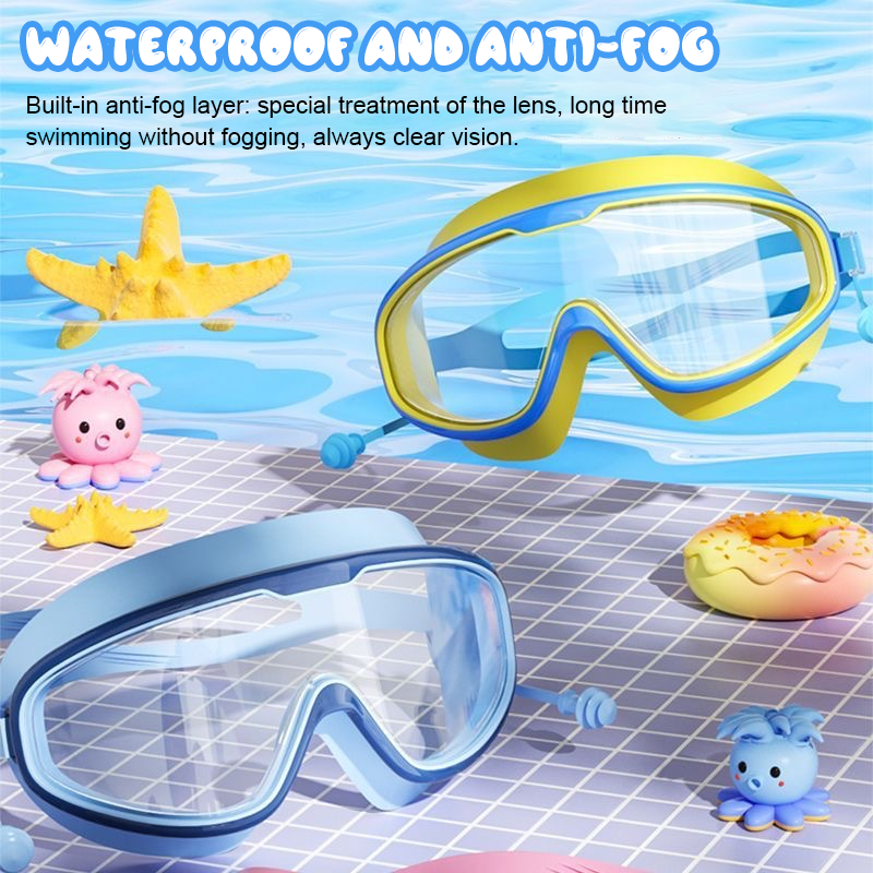 🏊‍♀️LIMITED TIME SALE 50% OFF🎁-HD children's large frame waterproof and anti-fog swimming goggles