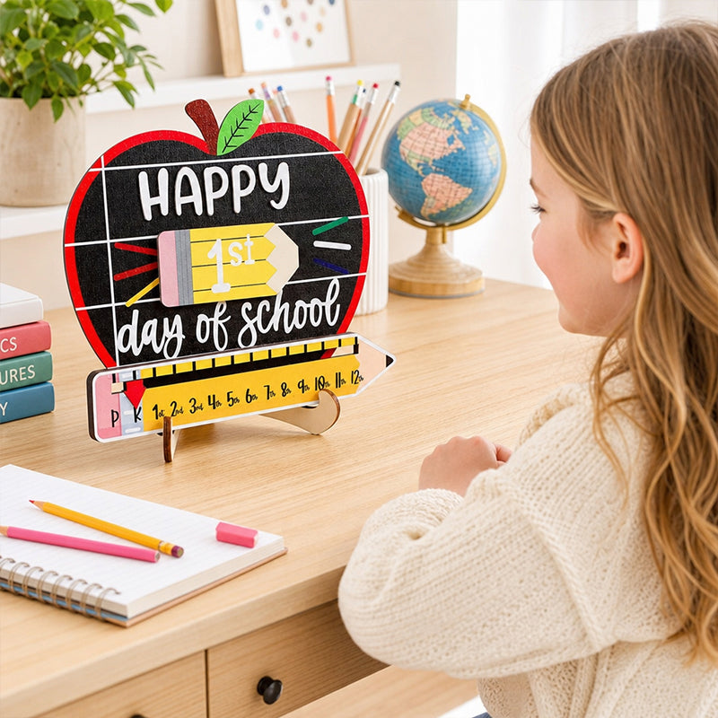 📚Reusable Back-to-School Milestone Board – Kids' Growth Photo Prop