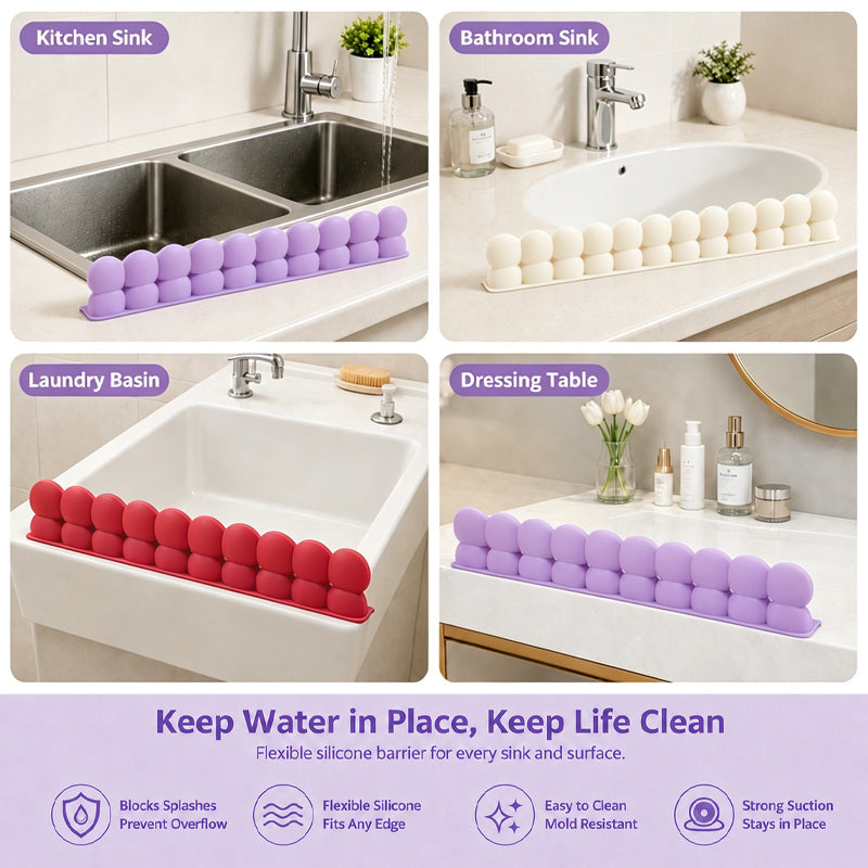 🏡Silicone Sink Splash Guard Keep Your Kitchen Dry & Tidy