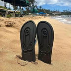 😜Funny Footprint Pattern Platform Flip Flops