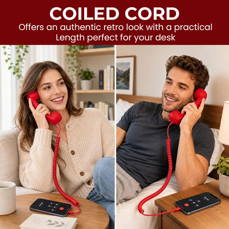 ☎️ Retro Type-C Phone Handset – Vintage Telephone Receiver for Your Smartphone
