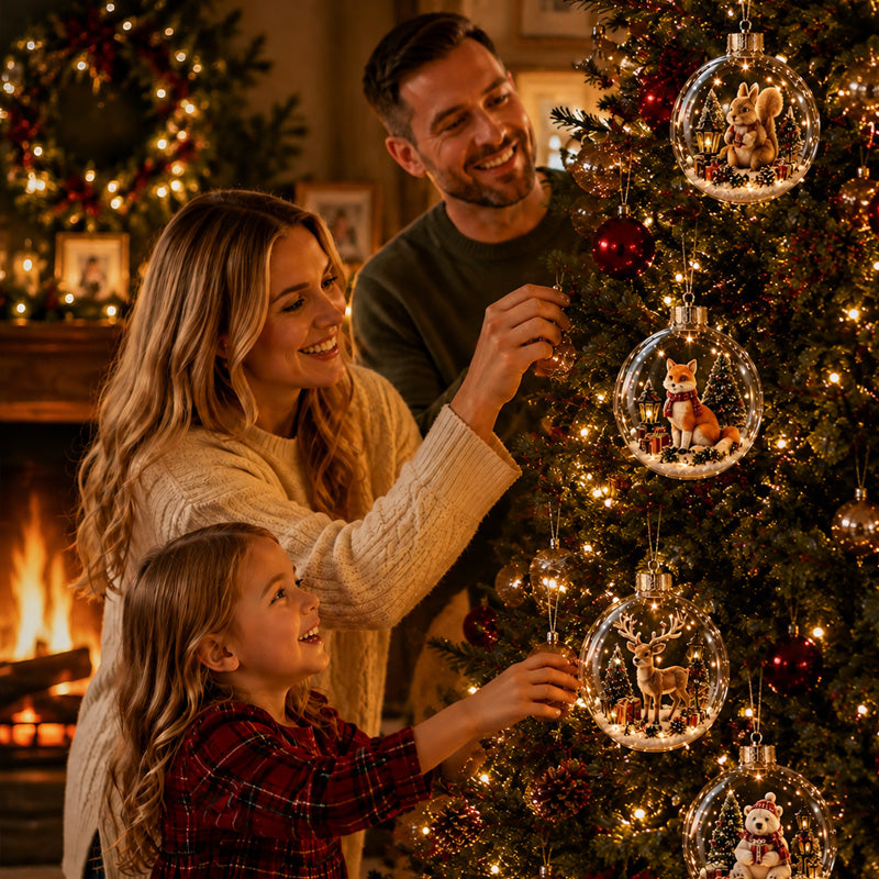 🎄 Winter Animal Spherical Holiday Accent