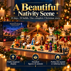 ⭐ 24-Day Buildable Nativity Advent Calendar | Family Christmas Tradition Vibe