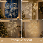 ❄️Dazzling Crystal Snowflake Chandelier