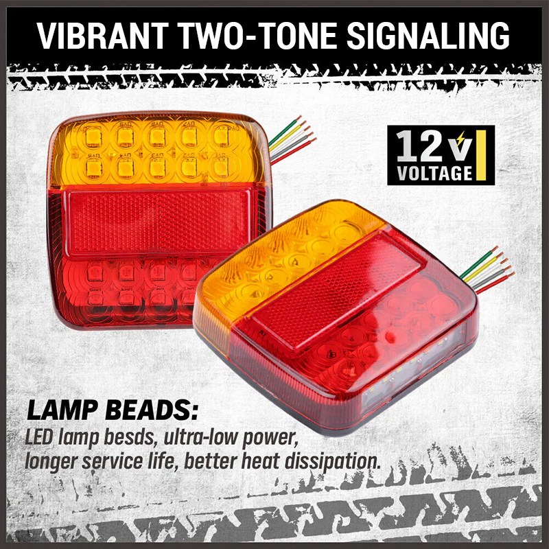 📢📢LAST DAY SALE 50% OFF🔥LED Dual-color Square Lights For Trucks And Vans