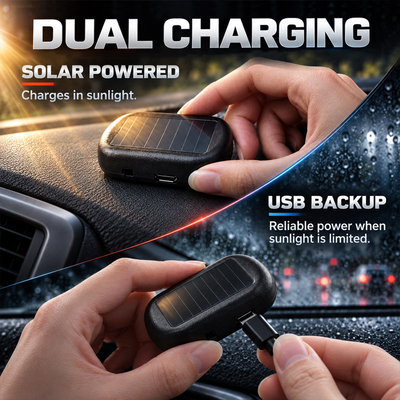 ☀️ Solar Fake Car Security Light — Stop Thieves From Targeting Your Parked Car!
