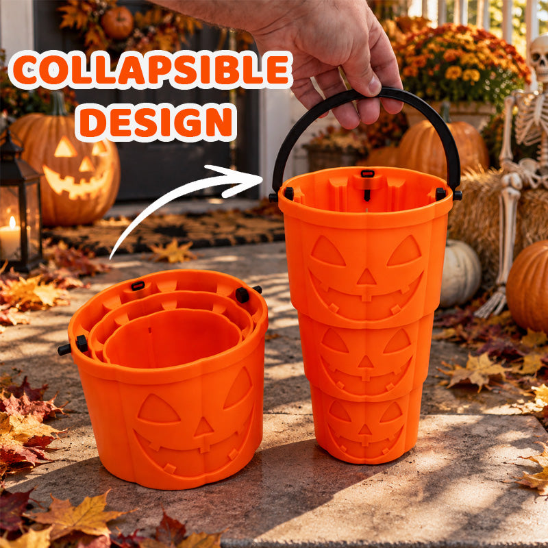 🎃 Collapsible Halloween Pumpkin Bucket