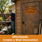 😂 Sarcastic Warning‑Style Wall Sign | Funny Garage, Man‑Cave & Workshop Conversation‑Starter Decor
