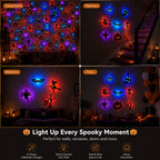 🎃🦇 Assorted Spooky Shape Halloween Backlit Wall Lights
