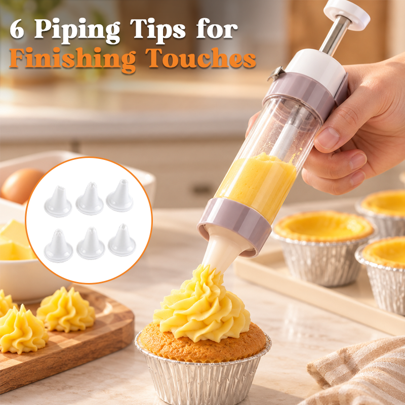 🍪 2-in-1 Cookie Press & Piping Set | Baking Party Vibe