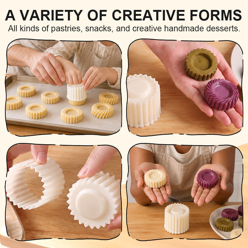 🍰 2‑in‑1 Double‑Sided Pastry Mold – Dual‑Shape Press For DIY Homemade Desserts