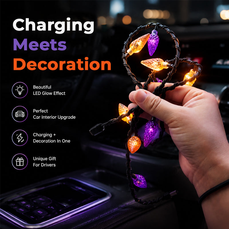 🎃 Halloween‑Themed Glowing Multi‑Scene Charging Accessory Cord