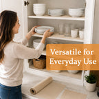 🧺 Non‑Slip Easy‑Cut Shelf & Drawer Liner Kitchen Storage Accessory
