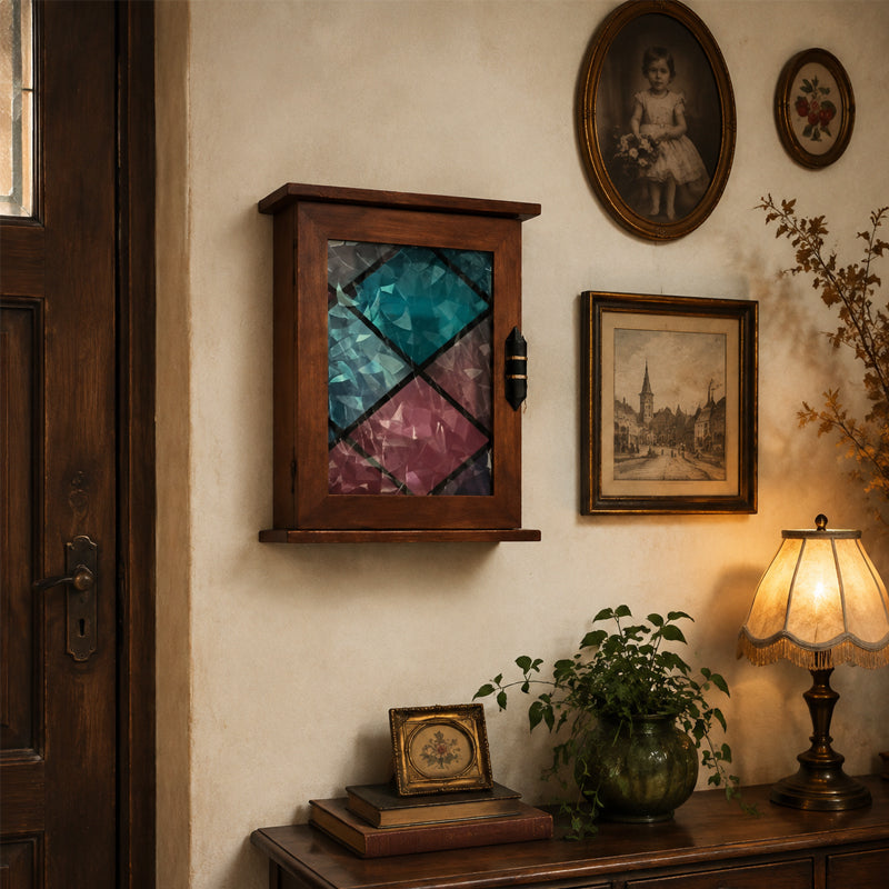 🏡 🌙 Mystic Iridescent Glass Wall Decor Accent