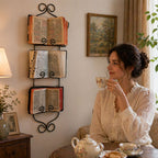 Vintage English Wall-Mounted Book Stand